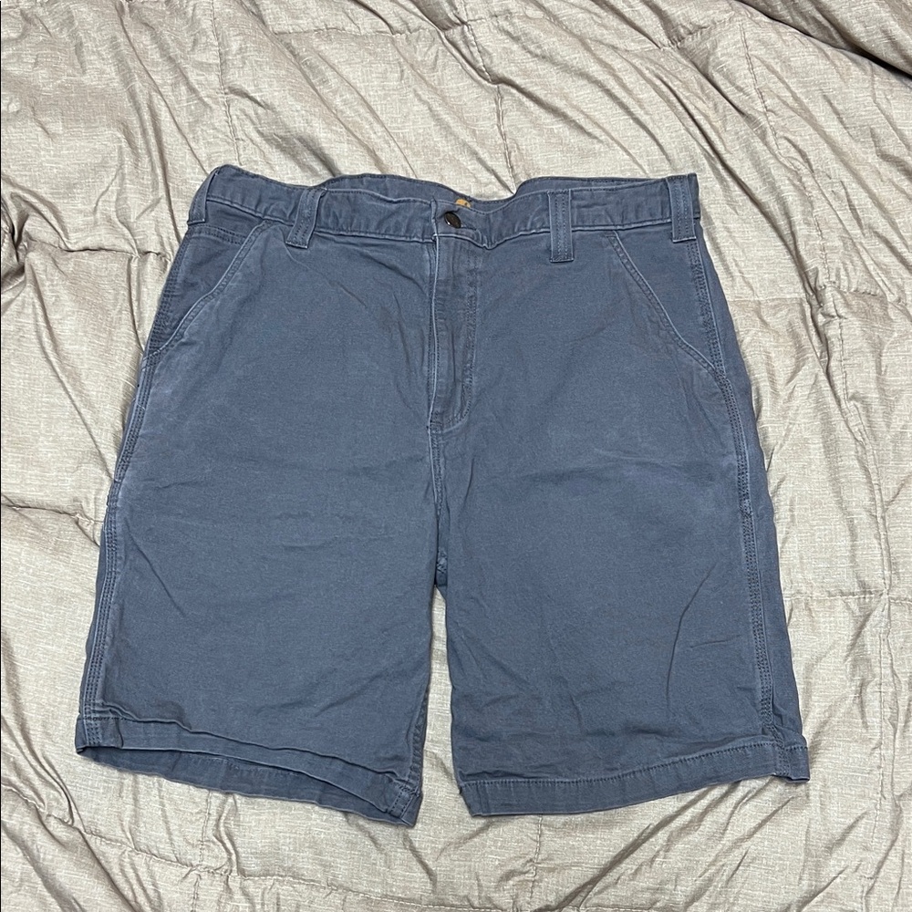 Like New Carhartt Men's Flat Front Shorts 36 Waist Grey
